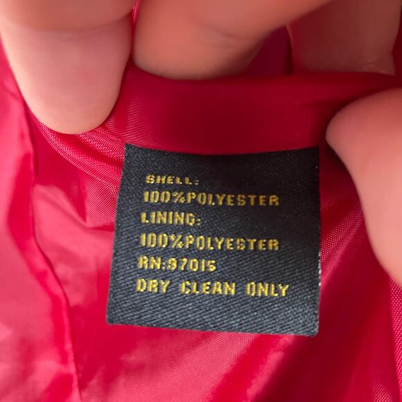 Allen by A.B.S. Women Red Blazer Jacket Sz 6 Retro Preppy Holiday Career Office - Picture 7 of 7